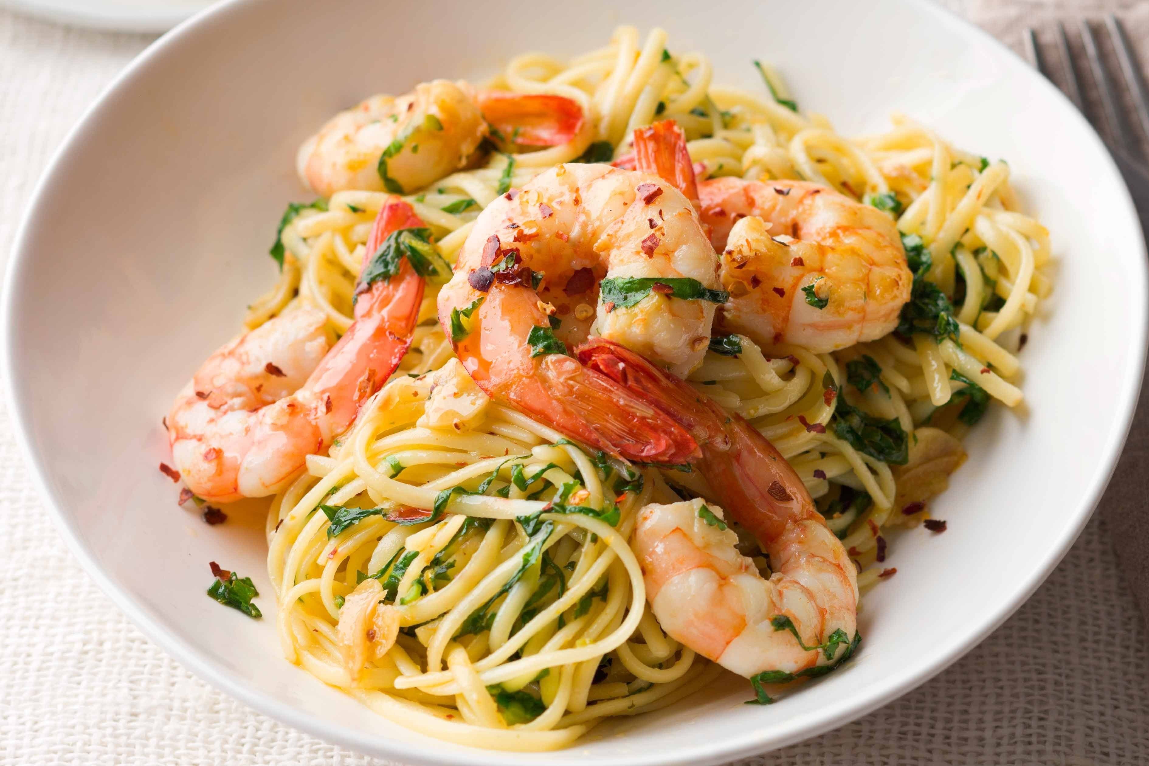 Prawn Linguine Pasta